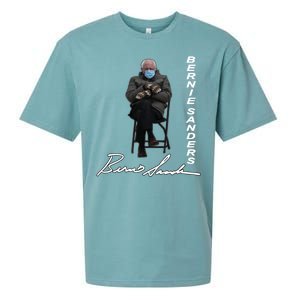 Bernie Sanders Mitten Meme Signature Sueded Cloud Jersey T-Shirt