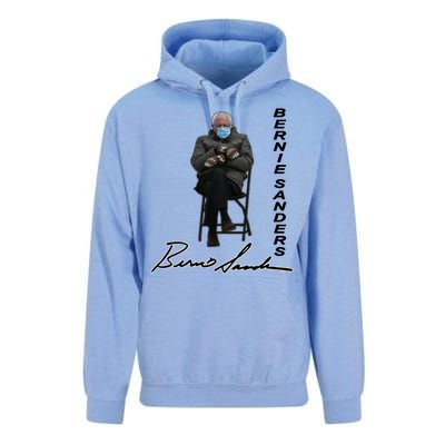 Bernie Sanders Mitten Meme Signature Unisex Surf Hoodie