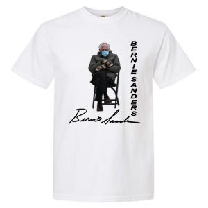 Bernie Sanders Mitten Meme Signature Garment-Dyed Heavyweight T-Shirt