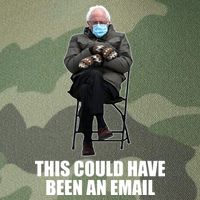 Bernie Sanders Mitten Meme This Could Have Been An Email Legacy Tie Dye Trucker Hat