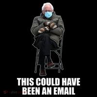 Bernie Sanders Mitten Meme This Could Have Been An Email High Crown Mesh Back Trucker Hat