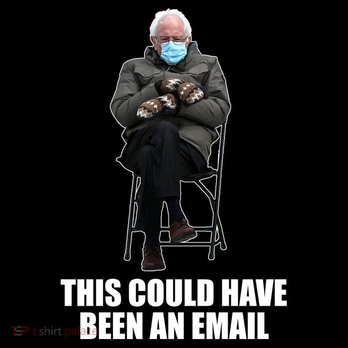 Bernie Sanders Mitten Meme This Could Have Been An Email High Crown Mesh Back Trucker Hat