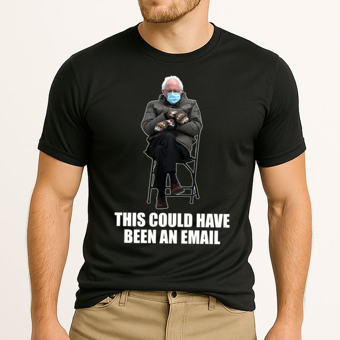 Bernie Sanders Mitten Meme This Could Have Been An Email Cooling Performance Crew T-Shirt