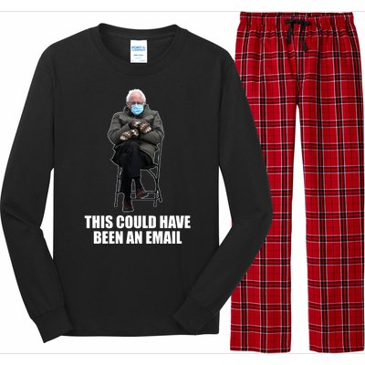 Bernie Sanders Mitten Meme This Could Have Been An Email Long Sleeve Pajama Set