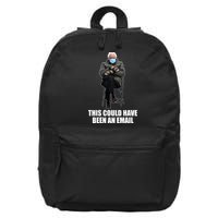 Bernie Sanders Mitten Meme This Could Have Been An Email 16 in Basic Backpack