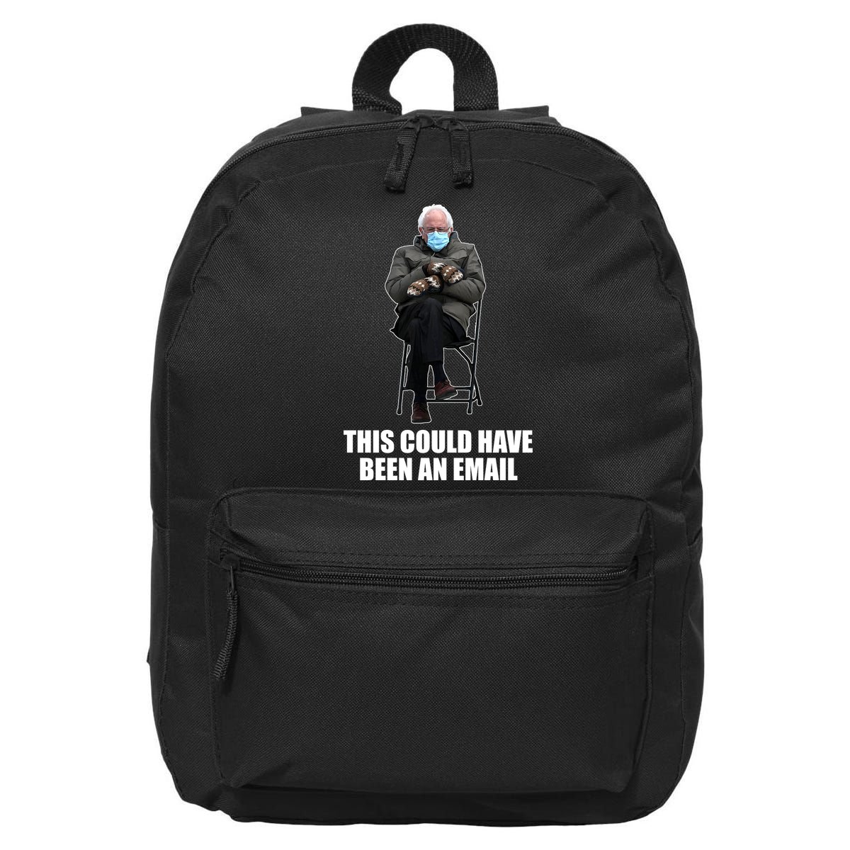 Bernie Sanders Mitten Meme This Could Have Been An Email 16 in Basic Backpack