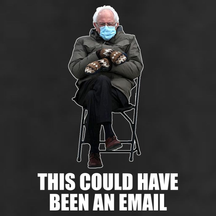 Bernie Sanders Mitten Meme This Could Have Been An Email Golf Towel