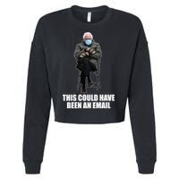 Bernie Sanders Mitten Meme This Could Have Been An Email Cropped Pullover Crew