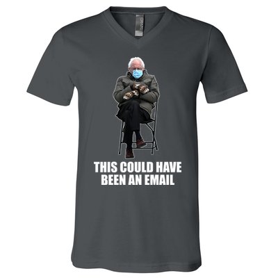 Bernie Sanders Mitten Meme This Could Have Been An Email V-Neck T-Shirt