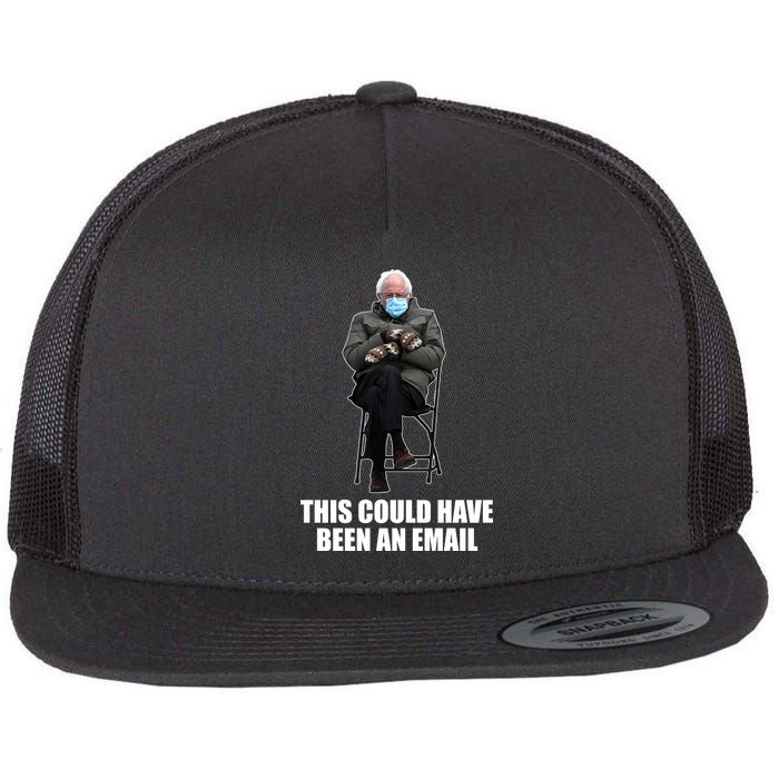 Bernie Sanders Mitten Meme This Could Have Been An Email Flat Bill Trucker Hat