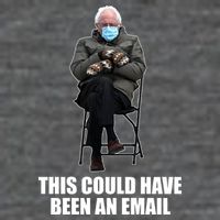 Bernie Sanders Mitten Meme This Could Have Been An Email Sustainable Beanie