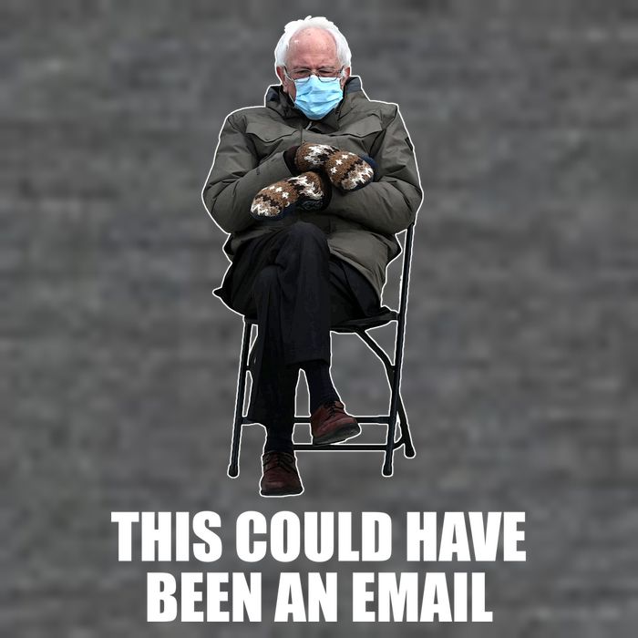 Bernie Sanders Mitten Meme This Could Have Been An Email Sustainable Beanie
