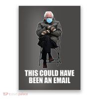 Bernie Sanders Mitten Meme This Could Have Been An Email Poster