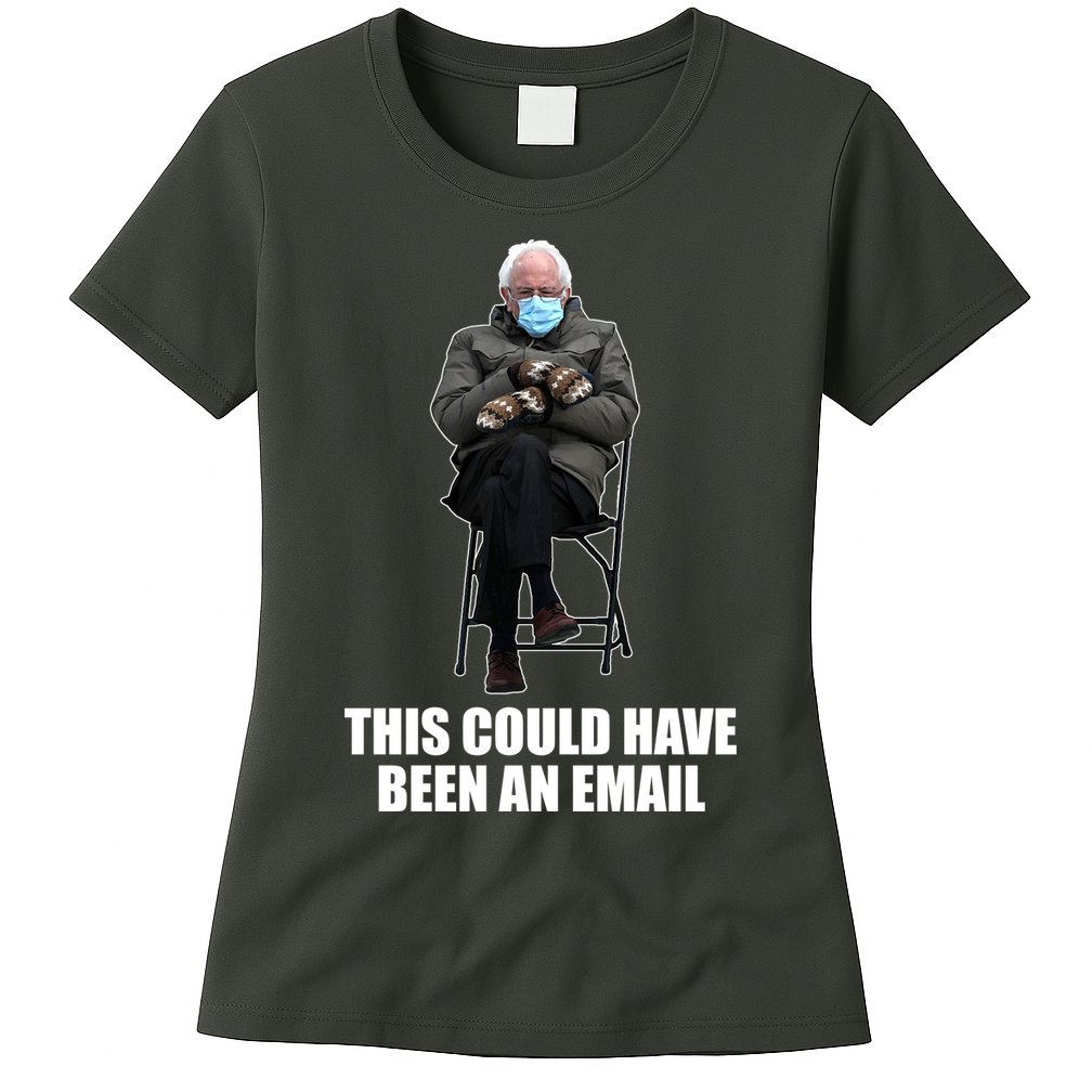 Bernie Sanders Mitten Meme This Could Have Been An Email Womens T-Shirt