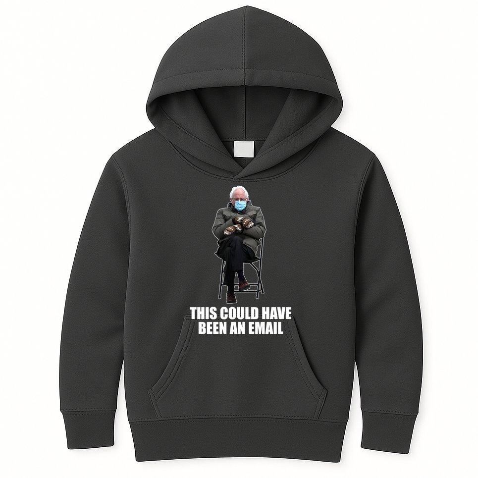 Bernie Sanders Mitten Meme This Could Have Been An Email Kids Hoodie