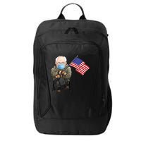 Bernie Sanders Mitten Meme USA Flag City Backpack