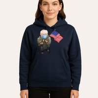 Bernie Sanders Mitten Meme USA Flag Hoodie