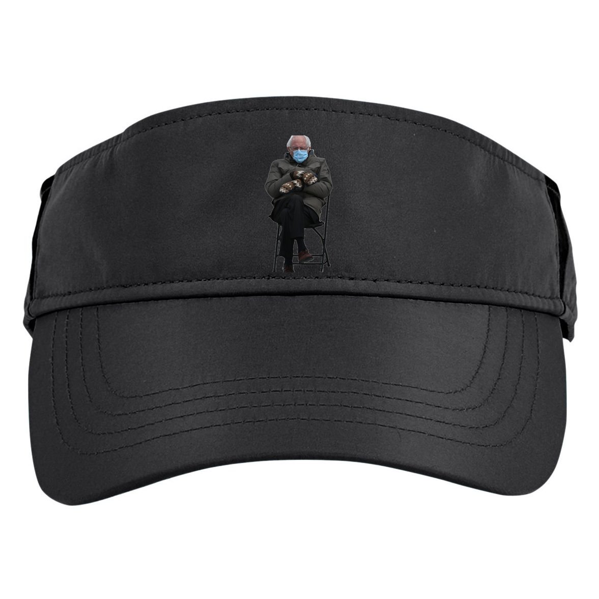 Bernie Sanders Mittens Sitting Inauguration Adult Drive Performance Visor