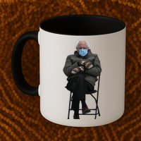 Bernie Sanders Mittens Sitting Inauguration Mug