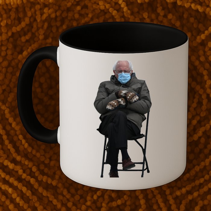 Bernie Sanders Mittens Sitting Inauguration Mug