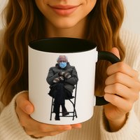 Bernie Sanders Mittens Sitting Inauguration Mug