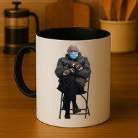 Bernie Sanders Mittens Sitting Inauguration Mug