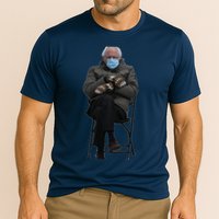 Bernie Sanders Mittens Sitting Inauguration Cooling Performance Crew T-Shirt
