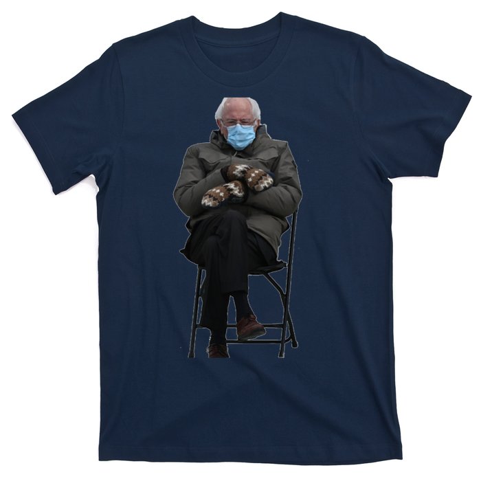 Bernie Sanders Mittens Sitting Inauguration T-Shirt