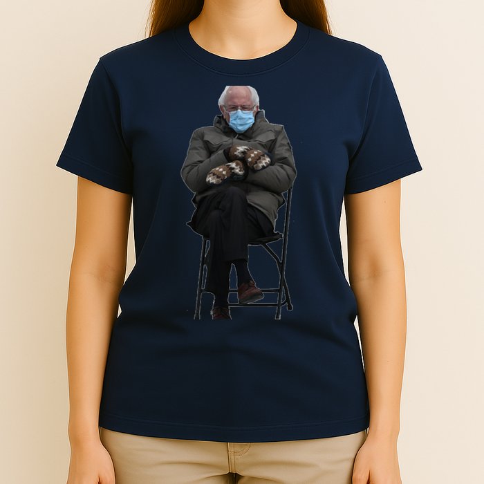 Bernie Sanders Mittens Sitting Inauguration T-Shirt