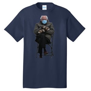 Bernie Sanders Mittens Sitting Inauguration Tall T-Shirt