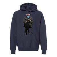 Bernie Sanders Mittens Sitting Inauguration Premium Hoodie