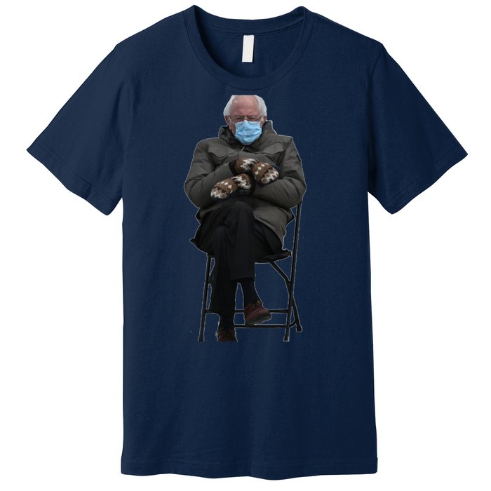 Bernie Sanders Mittens Sitting Inauguration Premium T-Shirt