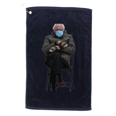 Bernie Sanders Mittens Sitting Inauguration Golf Towel