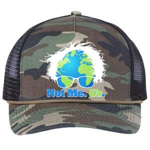 Bernie Sanders Not Me Us Earth Retro Rope Trucker Hat Cap