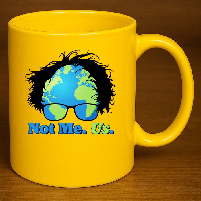 Bernie Sanders Not Me Us Earth 11oz C Handle Ceramic Mug