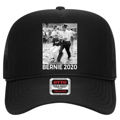 Bernie Sanders Protest Arrest High Crown Mesh Back Trucker Hat