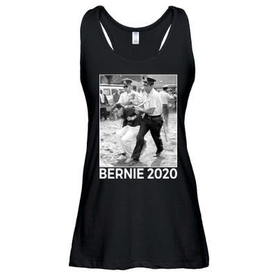 Bernie Sanders Protest Arrest Ladies Essential Flowy Tank