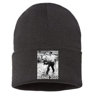 Bernie Sanders Protest Arrest Sustainable Knit Beanie