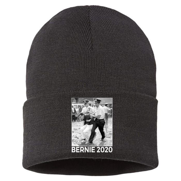 Bernie Sanders Protest Arrest Sustainable Knit Beanie