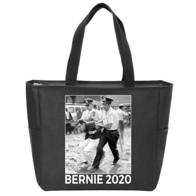 Bernie Sanders Protest Arrest Zip Tote Bag