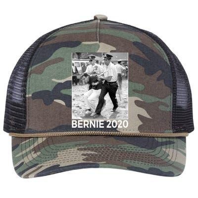 Bernie Sanders Protest Arrest Retro Rope Trucker Hat Cap