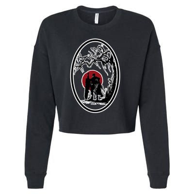 Bersek BloodMoon Tree Cropped Pullover Crew