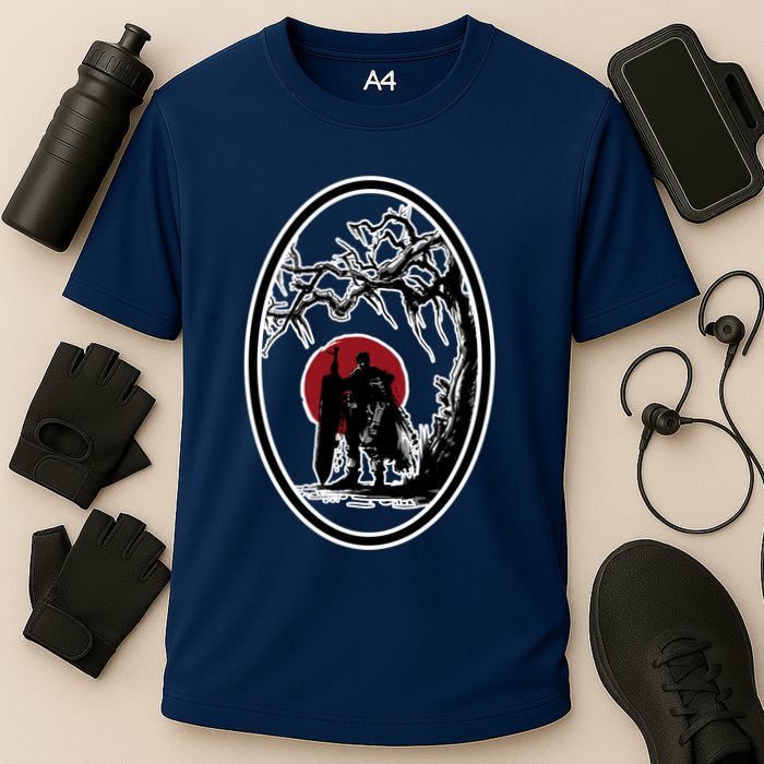 Bersek BloodMoon Tree Cooling Performance Crew T-Shirt