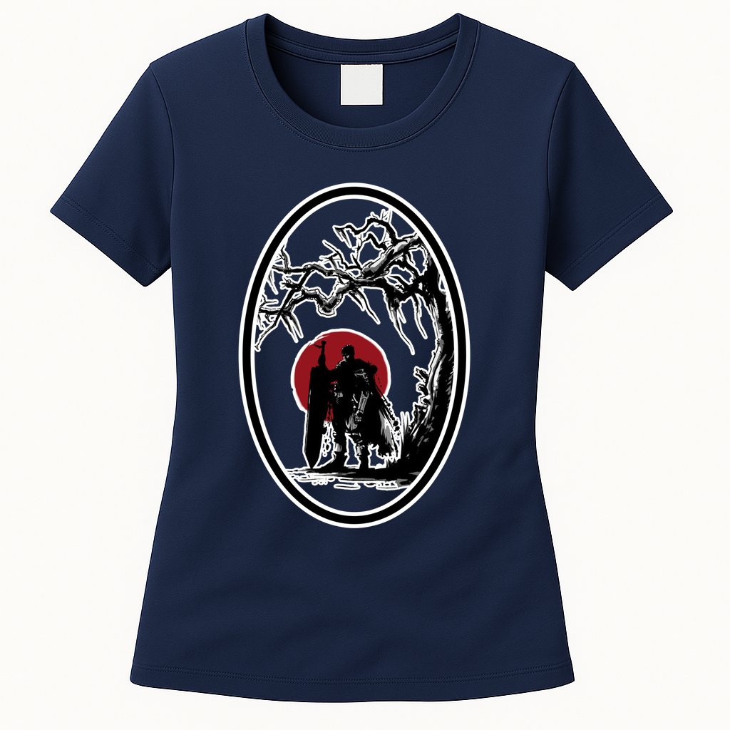 Bersek BloodMoon Tree Womens T-Shirt