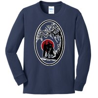 Bersek BloodMoon Tree Kids Long Sleeve Shirt