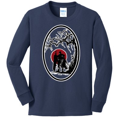 Bersek BloodMoon Tree Kids Long Sleeve Shirt