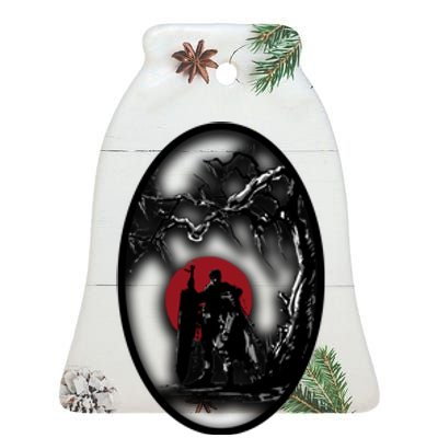 Bersek BloodMoon Tree Ceramic Bell Ornament