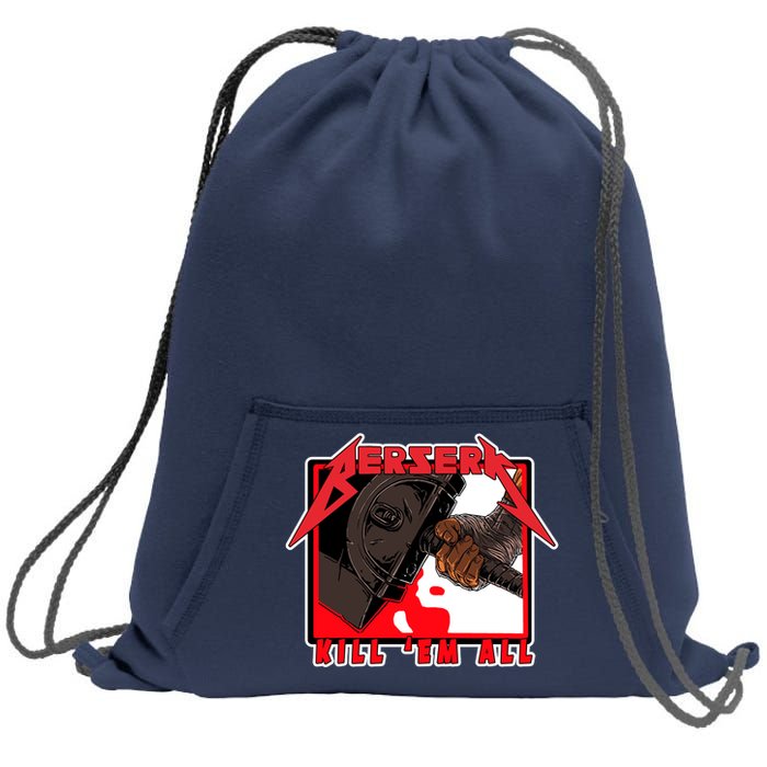 Berserk Kill Em All Sweatshirt Cinch Pack Bag