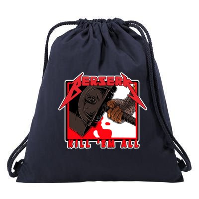 Berserk Kill Em All Drawstring Bag