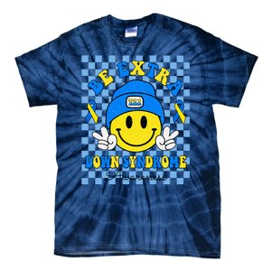 Be Extra Smile Face Down Syndrome Awareness Tie-Dye T-Shirt